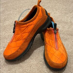 Lands' End Orange Quilted Women's Flats